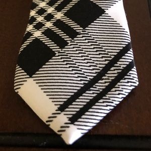 Black & White Plaid Skinny Tie